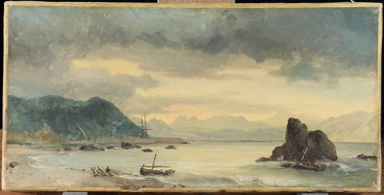 Veduta di un porto siciliano - Louvre Collections